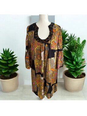 TRINA TURK Multicolor Swing Dress Size 12
